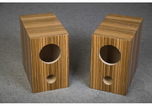 Speaker box for Fostex FE126E pair, zebrano, Bass Reflex Type 